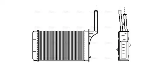 топлообменник, отопление на вътрешното пространство AVA QUALITY COOLING PE6049