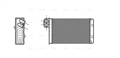 топлообменник, отопление на вътрешното пространство AVA QUALITY COOLING PE6233