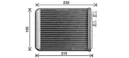 топлообменник, отопление на вътрешното пространство AVA QUALITY COOLING PE6431