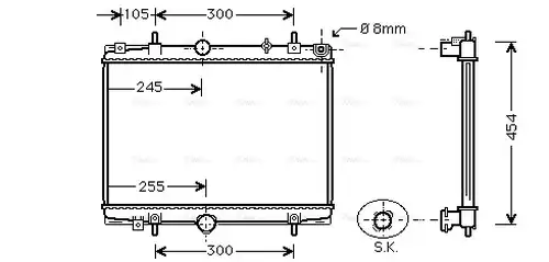 воден радиатор AVA QUALITY COOLING PEA2198