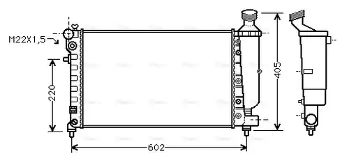 воден радиатор AVA QUALITY COOLING PEA2216