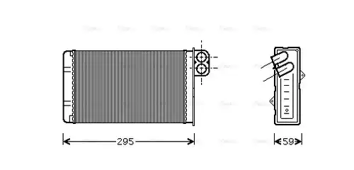 топлообменник, отопление на вътрешното пространство AVA QUALITY COOLING PEA6240