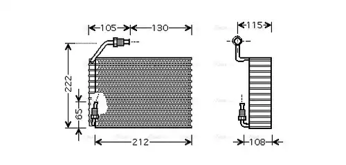 изпарител, климатична система AVA QUALITY COOLING PEV119