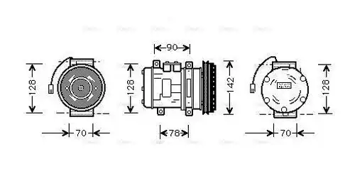 компресор за климатик AVA QUALITY COOLING PRK029