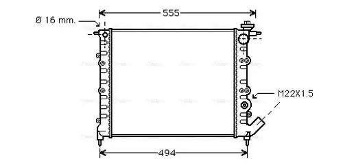 воден радиатор AVA QUALITY COOLING RT2109