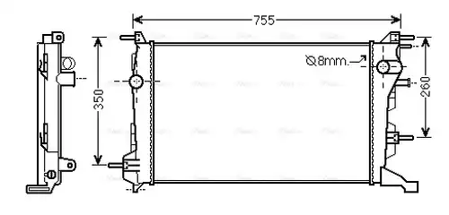 воден радиатор AVA QUALITY COOLING RT2410