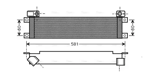 маслен радиатор, двигателно масло AVA QUALITY COOLING RT3289