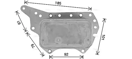 маслен радиатор, двигателно масло AVA QUALITY COOLING RT3657