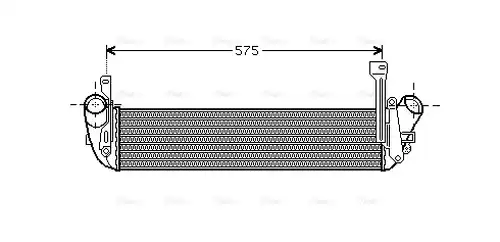 интеркулер (охладител за въздуха на турбината) AVA QUALITY COOLING RT4346