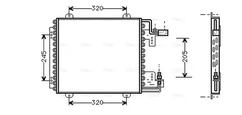 кондензатор, климатизация AVA QUALITY COOLING RT5210