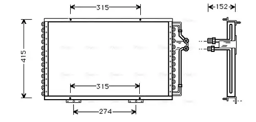 кондензатор, климатизация AVA QUALITY COOLING RT5214