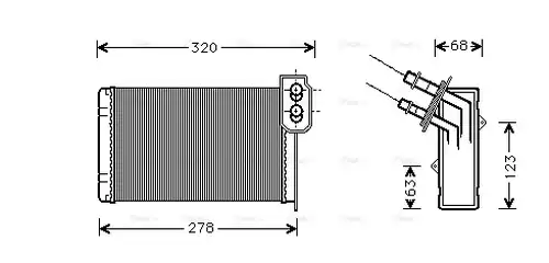 топлообменник, отопление на вътрешното пространство AVA QUALITY COOLING RT6048