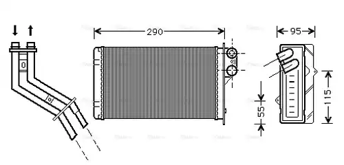 топлообменник, отопление на вътрешното пространство AVA QUALITY COOLING RT6227