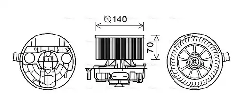 вентилатор вътрешно пространство AVA QUALITY COOLING RT8574