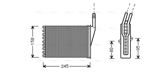 топлообменник, отопление на вътрешното пространство AVA QUALITY COOLING RTA6249