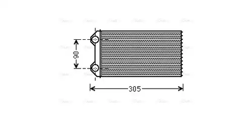 топлообменник, отопление на вътрешното пространство AVA QUALITY COOLING RTA6439