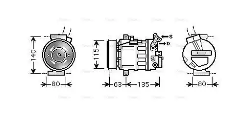 компресор за климатик AVA QUALITY COOLING RTAK486