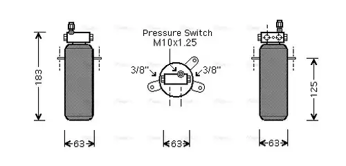 изсушител, климатизация AVA QUALITY COOLING RTD337