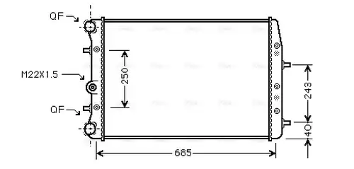 воден радиатор AVA QUALITY COOLING SAA2008