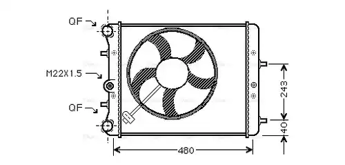 воден радиатор AVA QUALITY COOLING SAA2013