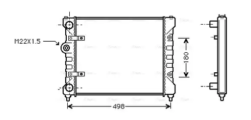 воден радиатор AVA QUALITY COOLING ST2022