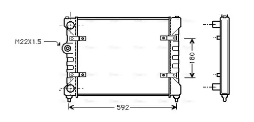 воден радиатор AVA QUALITY COOLING ST2023