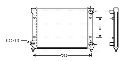 воден радиатор AVA QUALITY COOLING STA2033