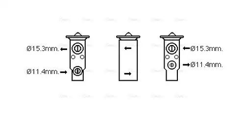 разширителен клапан, климатизация AVA QUALITY COOLING SU1093