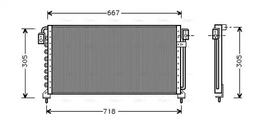 кондензатор, климатизация AVA QUALITY COOLING SU5028