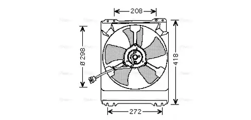 вентилатор, охлаждане на двигателя AVA QUALITY COOLING SU7501