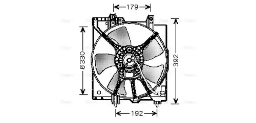 вентилатор, охлаждане на двигателя AVA QUALITY COOLING SU7506