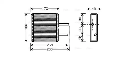 топлообменник, отопление на вътрешното пространство AVA QUALITY COOLING SZ6080