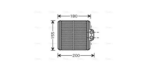 топлообменник, отопление на вътрешното пространство AVA QUALITY COOLING SZ6093