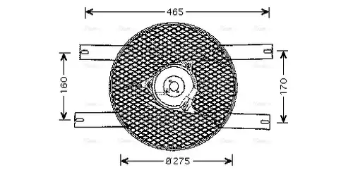 вентилатор, охлаждане на двигателя AVA QUALITY COOLING SZ7507