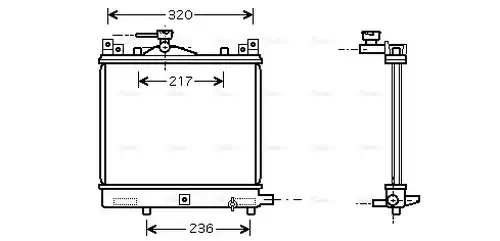 воден радиатор AVA QUALITY COOLING SZA2057