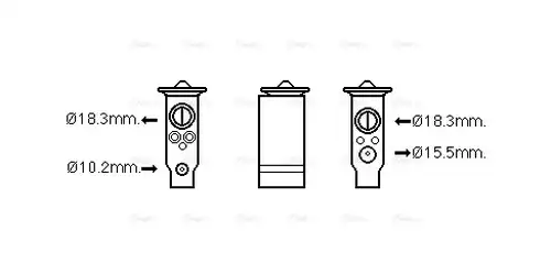 разширителен клапан, климатизация AVA QUALITY COOLING TO1672
