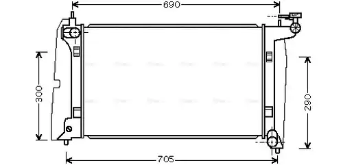 воден радиатор AVA QUALITY COOLING TO2302