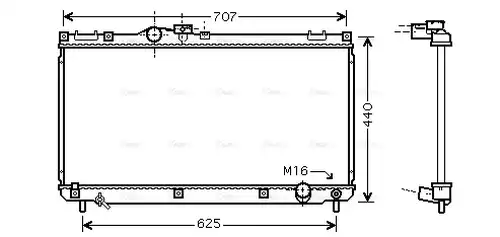 воден радиатор AVA QUALITY COOLING TO2321