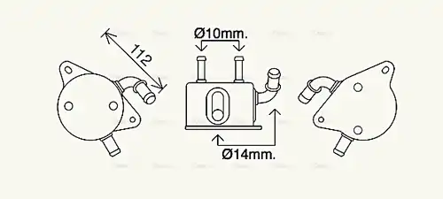 маслен радиатор, автоматична трансмисия AVA QUALITY COOLING TO3733