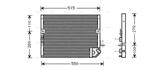 кондензатор, климатизация AVA QUALITY COOLING TO5118