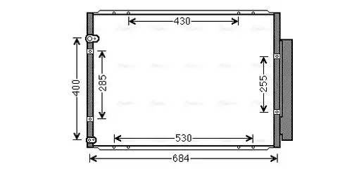 кондензатор, климатизация AVA QUALITY COOLING TO5574D