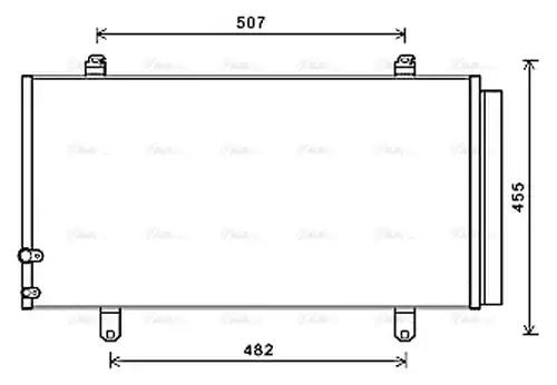 кондензатор, климатизация AVA QUALITY COOLING TO5698D