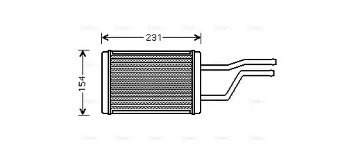 топлообменник, отопление на вътрешното пространство AVA QUALITY COOLING TO6326