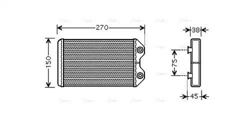 топлообменник, отопление на вътрешното пространство AVA QUALITY COOLING TO6369