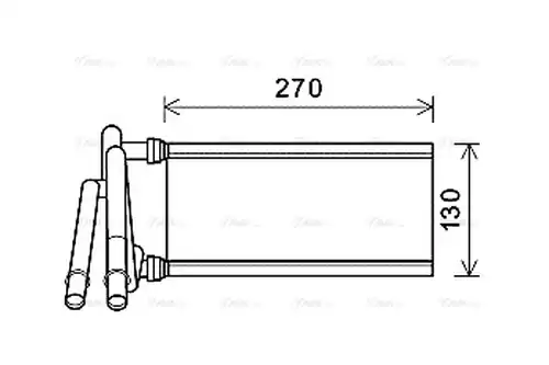 топлообменник, отопление на вътрешното пространство AVA QUALITY COOLING TO6706