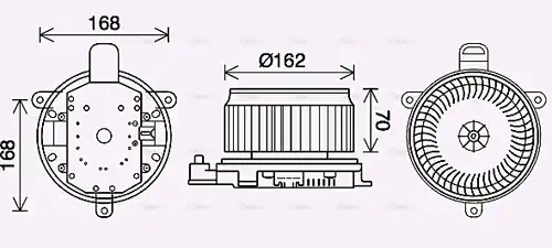 вентилатор вътрешно пространство AVA QUALITY COOLING TO8740