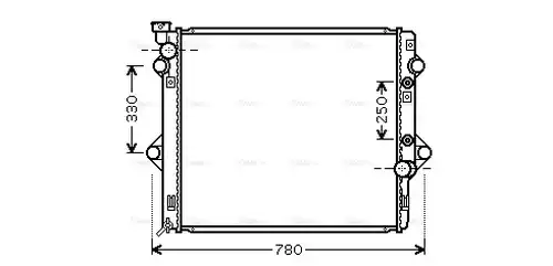 воден радиатор AVA QUALITY COOLING TOA2478