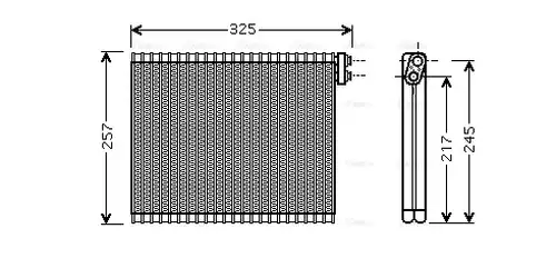 изпарител, климатична система AVA QUALITY COOLING TOV484