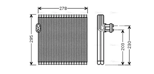 изпарител, климатична система AVA QUALITY COOLING TOV485