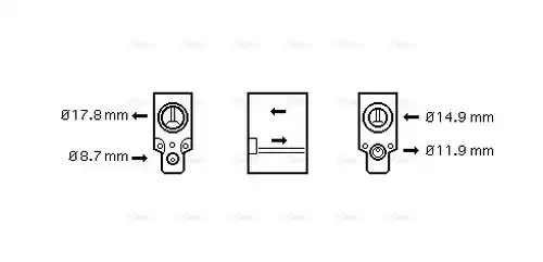 разширителен клапан, климатизация AVA QUALITY COOLING VN1076